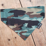 Over the Collar Style Camo Dog Bandana